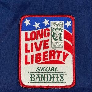 Vintage Long Live Liberty Skoal Bandits Tobacco Chew Advertising Patch NOS